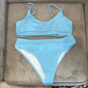SHEIN Light Blue Bikini Set